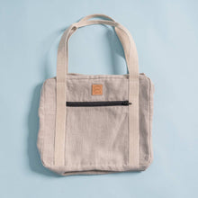 Load image into Gallery viewer, organic linen duffel bag
