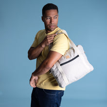 Load image into Gallery viewer, organic linen duffel bag