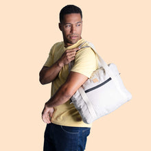 Load image into Gallery viewer, 100% organic linen duffel bag