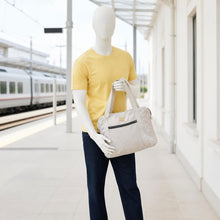 Load image into Gallery viewer, organic linen duffel bag plastic-free
