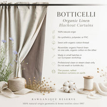 Load image into Gallery viewer, plastic-free organic linen blackout curtain