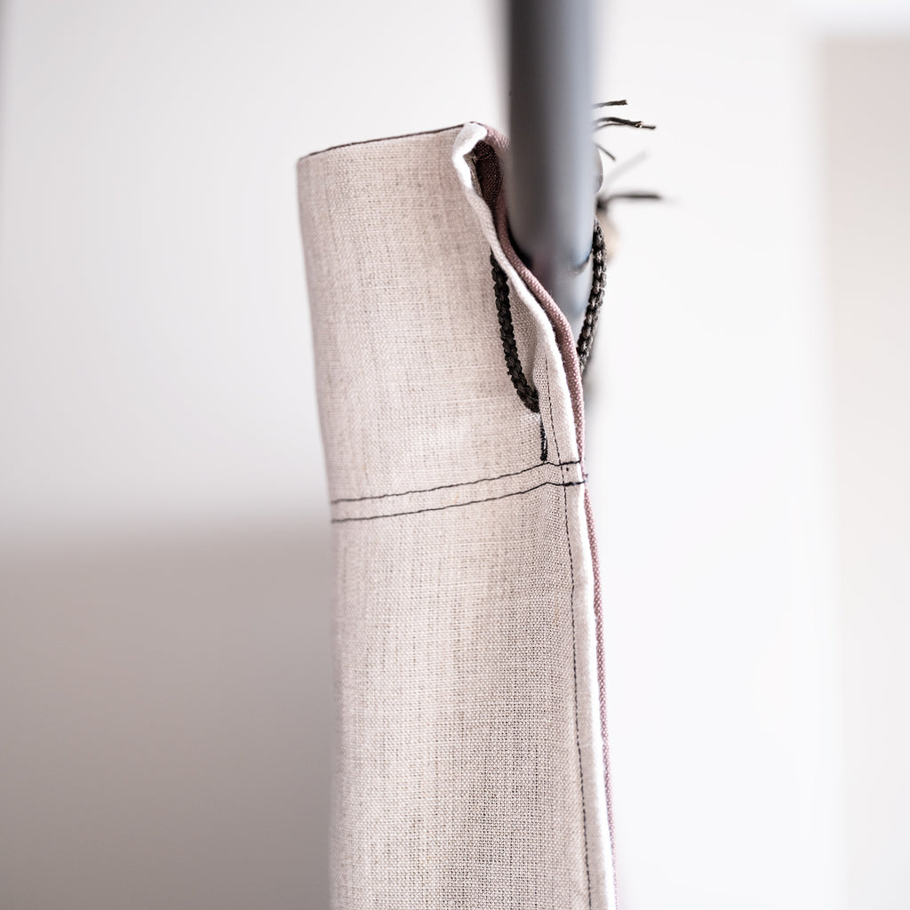organic linen blackout curtain no synthetics