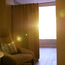 Load image into Gallery viewer, plastic-free organic linen blackout curtain