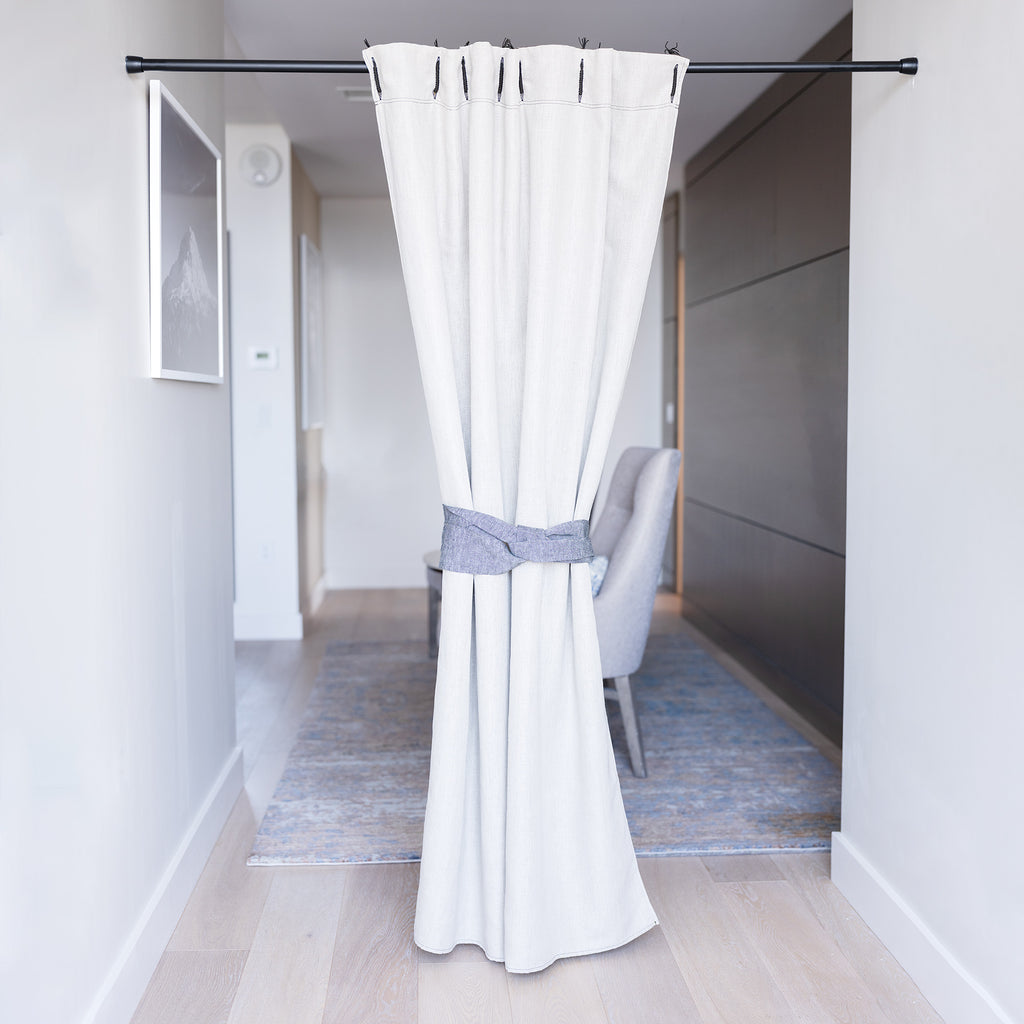 organic linen blackout curtain