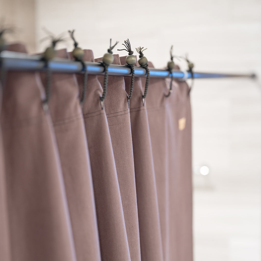 100% natural organic cotton blackout curtain draperies