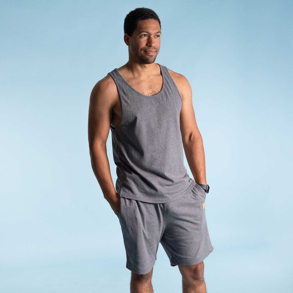 100% organic cotton muscle tank top