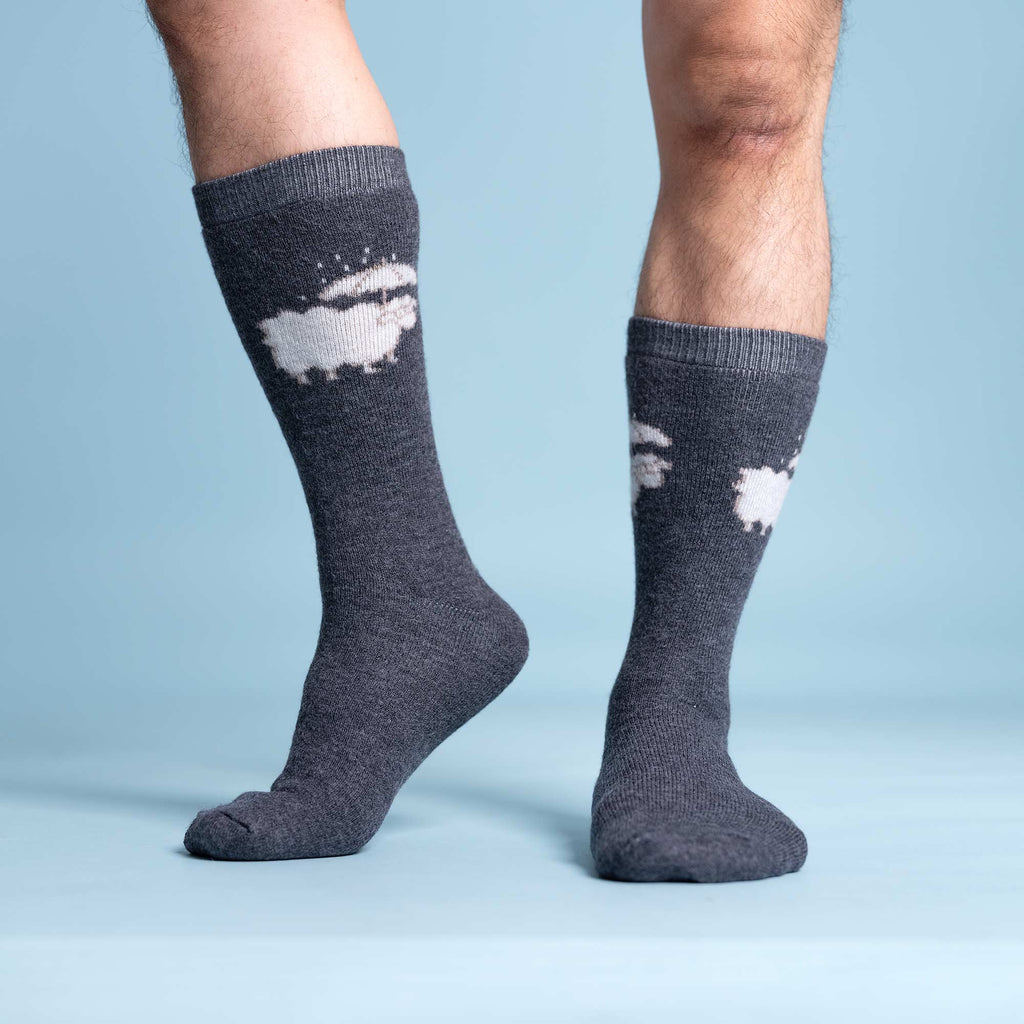 Organic merino wool socks synthetics-free