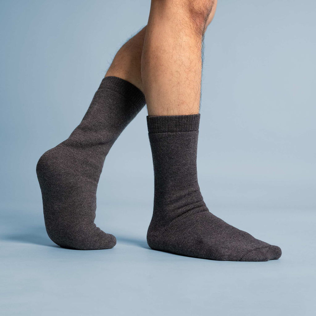 Compostable organic merino wool socks