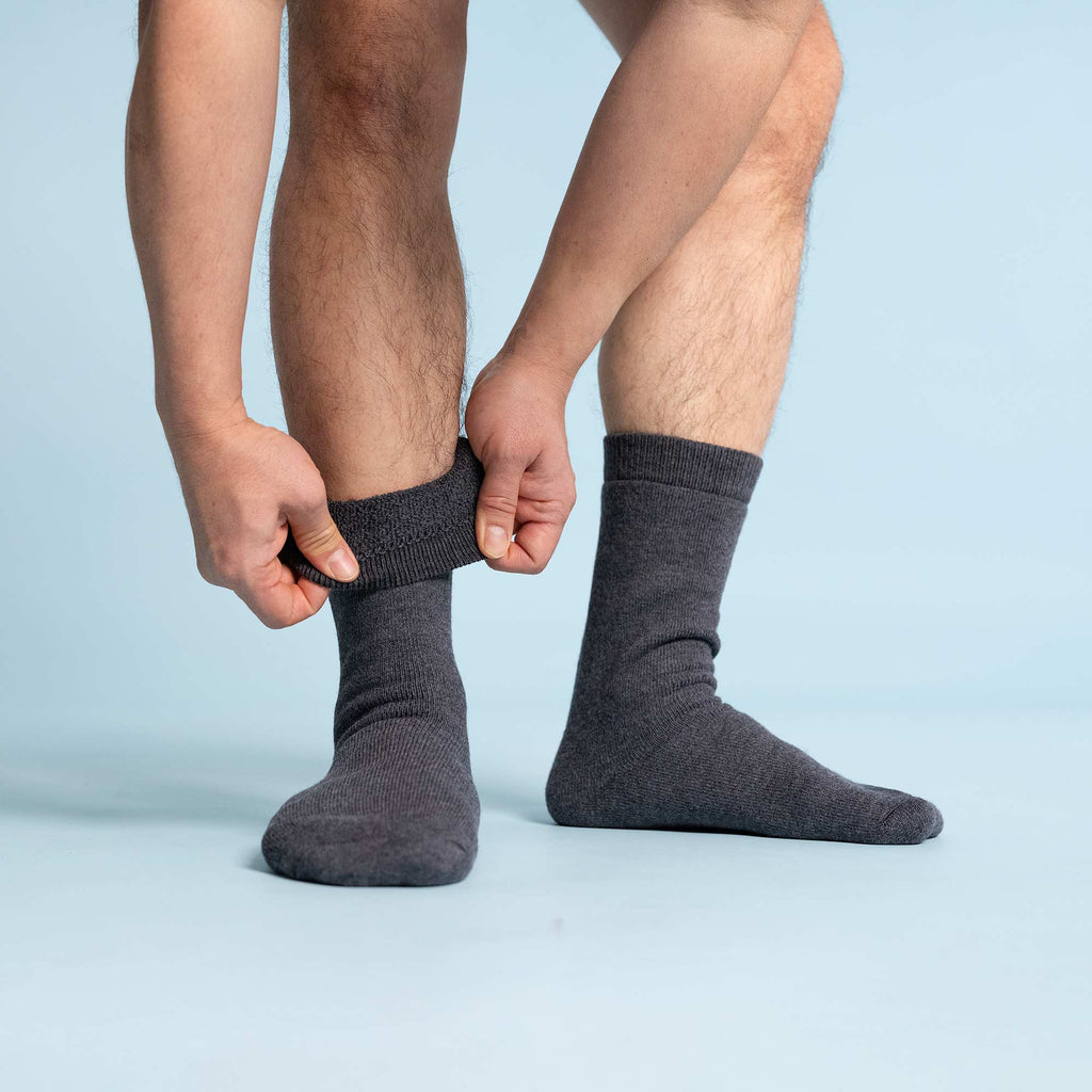 plastic-free organic merino wool socks