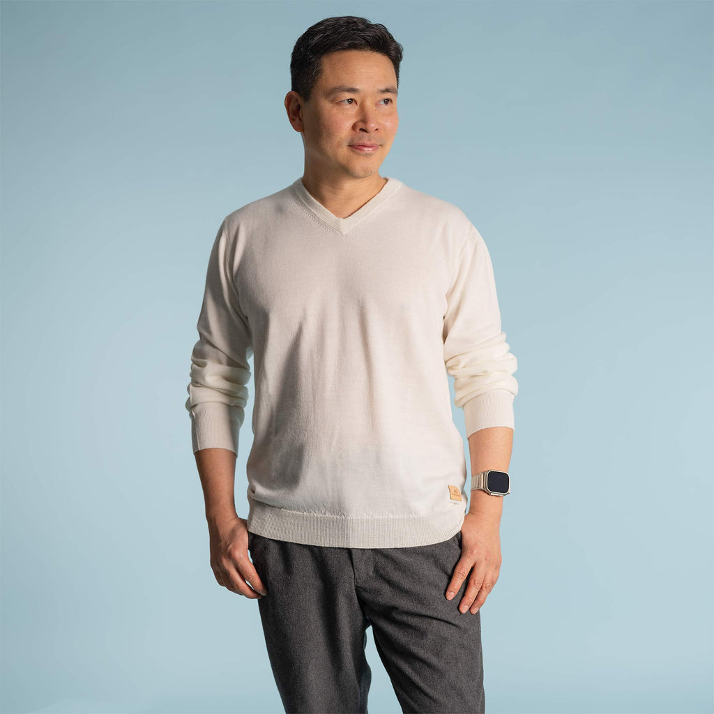 100% certified organic merino sweater