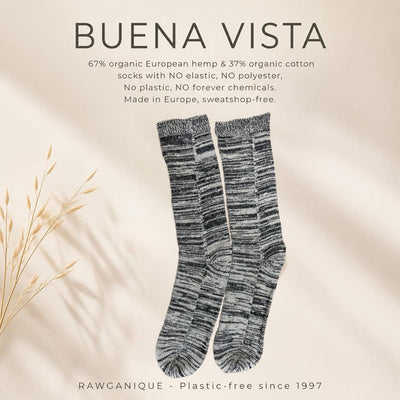 hemp socks with no elastic no polyester no plastic