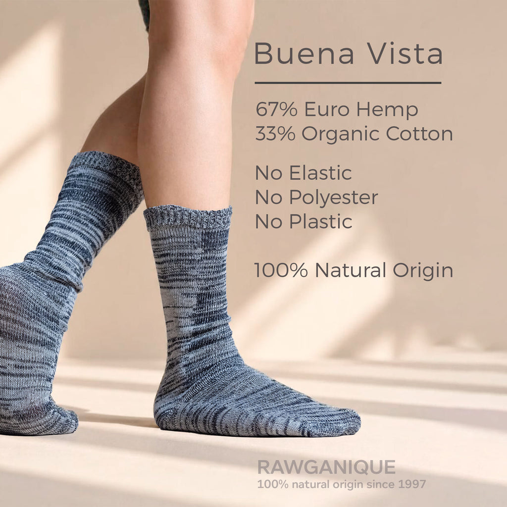 hemp socks without elastic or polyester