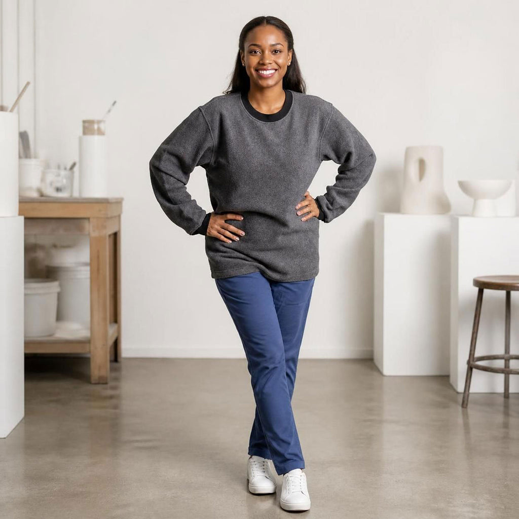 organic cotton fleece sweatshirt 100% natural origin