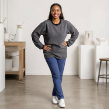 Load image into Gallery viewer, organic cotton fleece sweatshirt 100% natural origin