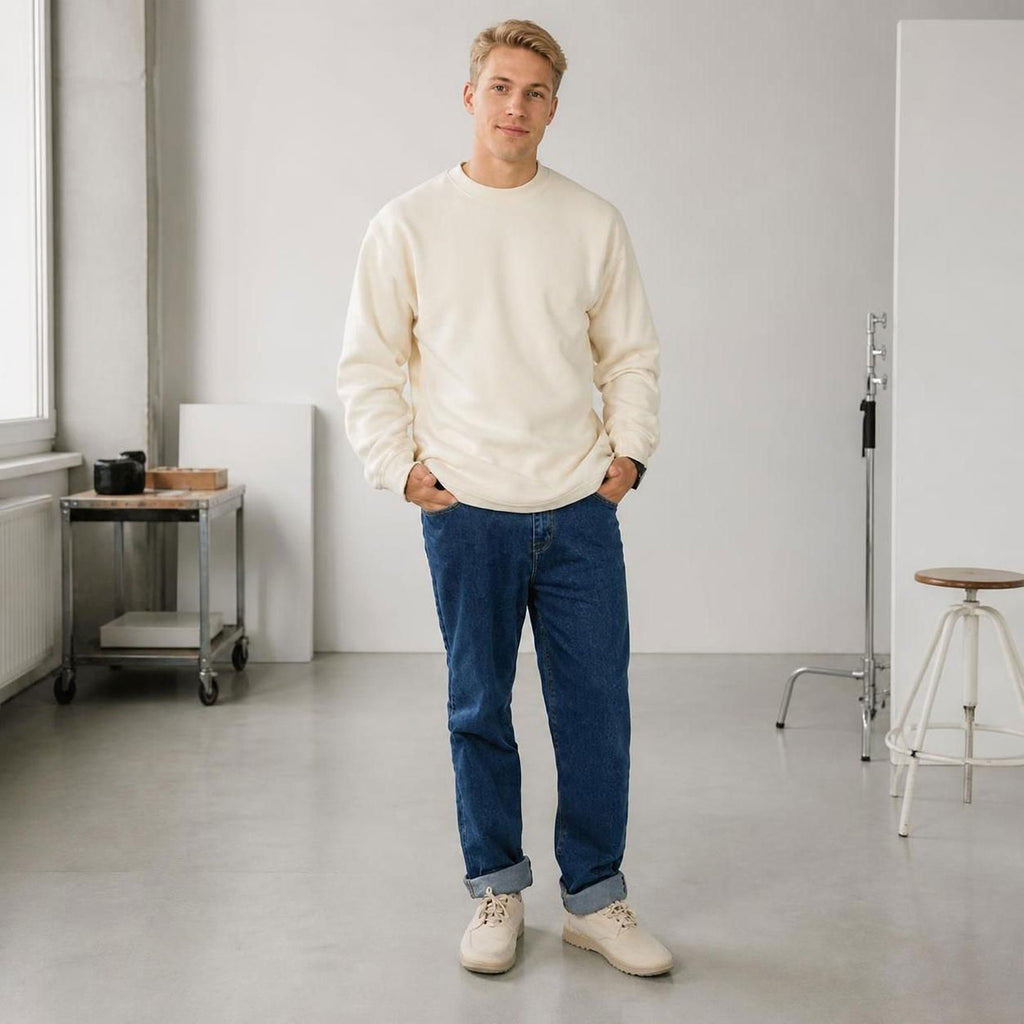 certified organic cotton fleece sweatshirt