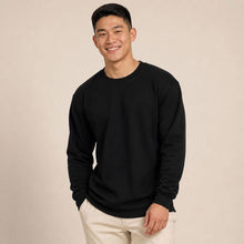 Load image into Gallery viewer, 100% certified organic cotton fleece sweatshirt plastic-free polyester-free