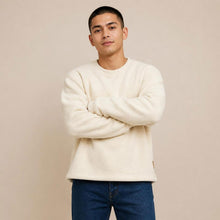 Load image into Gallery viewer, 100% certified organic cotton fleece sweatshirt 100% natural origin plastic-free