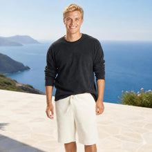 Load image into Gallery viewer, elastic-free organic cotton sweat shorts
