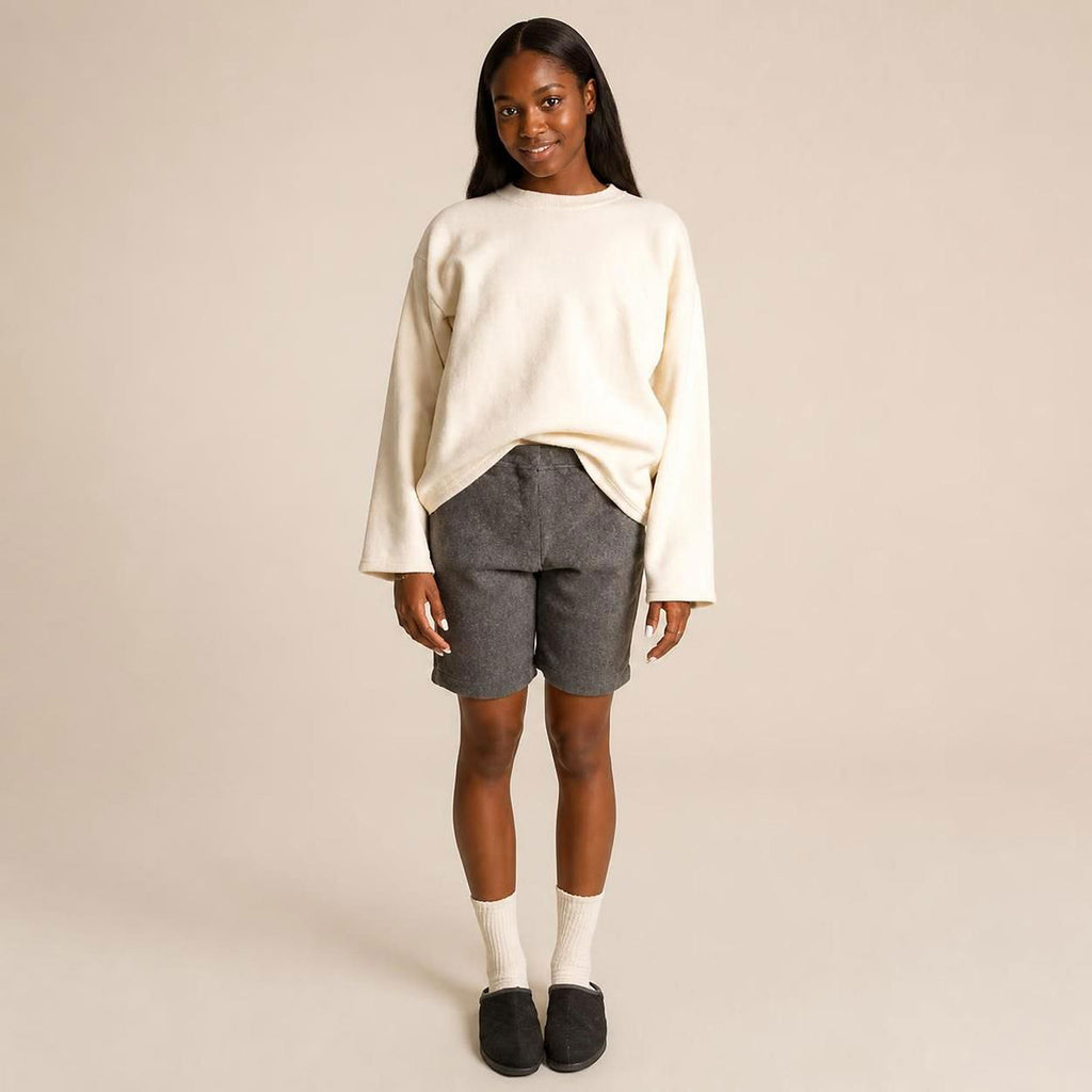BUFFALO 100% Organic Cotton Fleece Sweatshirt (Latex-Free) (99.9-100% Biodegradable)