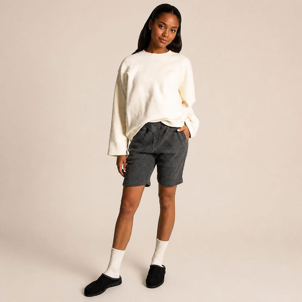 BUFFALO 100% Organic Cotton Fleece Sweatshirt (Latex-Free) (99.9-100% Biodegradable)