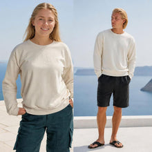 Load image into Gallery viewer, 100% certified organic cotton sweatshirt made in usa plastic-free