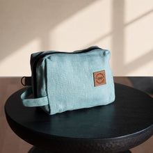 Load image into Gallery viewer, organic linen toiletries bag
