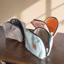 Load image into Gallery viewer, organic linen travel organizer