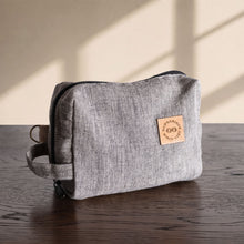 Load image into Gallery viewer, organic linen stationery bag