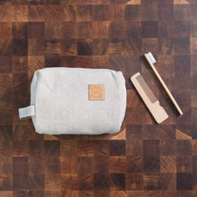 Load image into Gallery viewer, organic linen Dopp kit toiletries bag