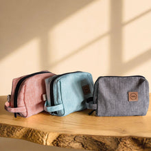 Load image into Gallery viewer, organic linen Dopp kit toiletries bag