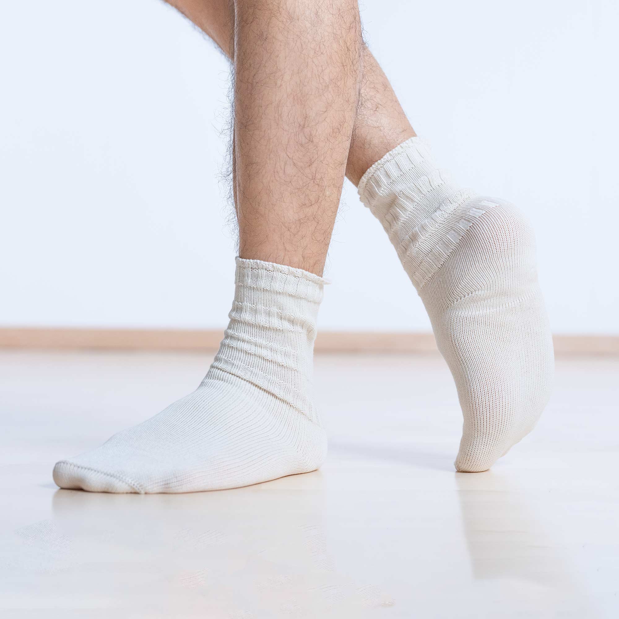 All Cotton Socks (Quarter/Crew, Unisex) Natural Fabric Soft Breathable Organic Cotton Socks