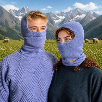 plastic-free 100% certified organic merino wool balaclava