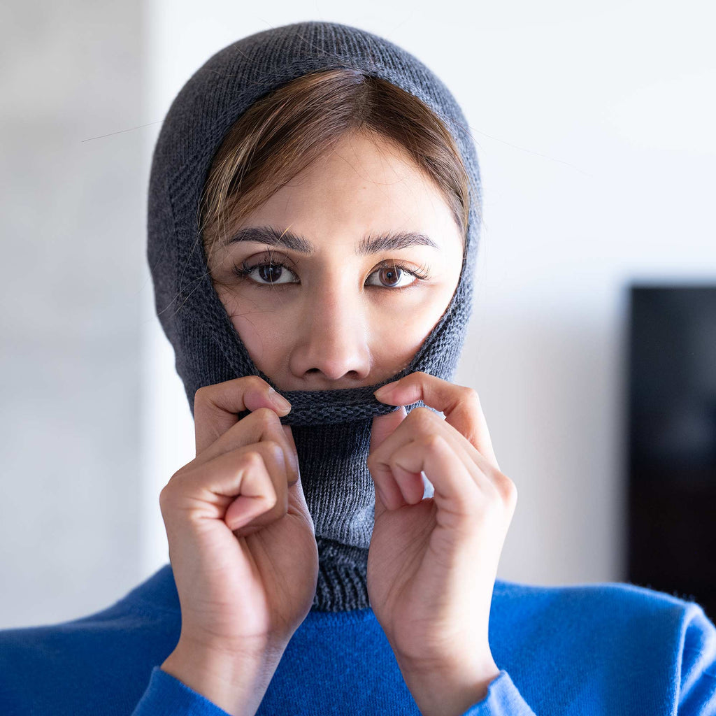 organic merino wool balaclava head face covering