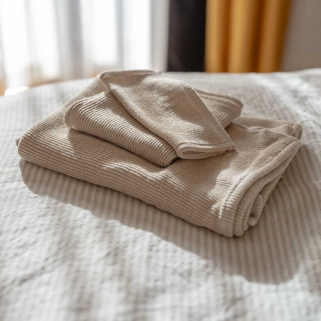 hemp knit bath towels