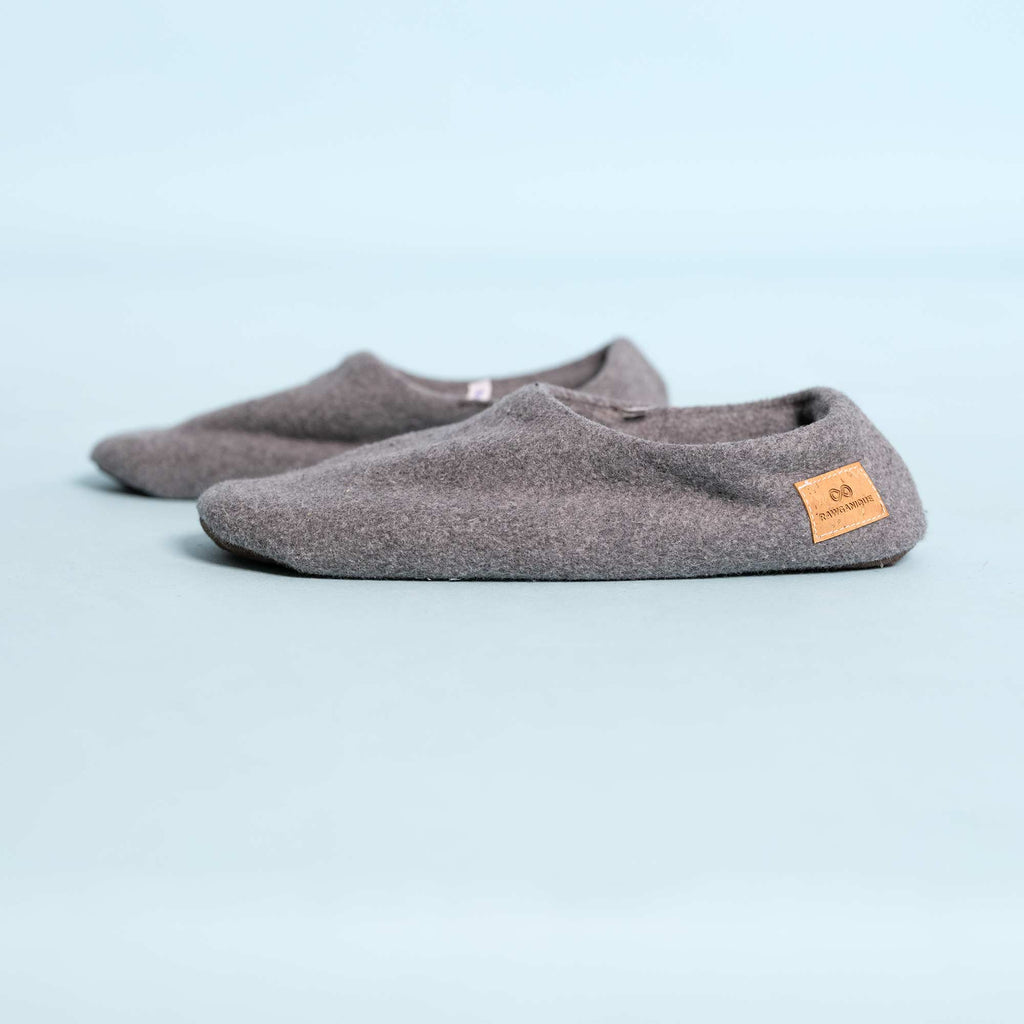 Organic cotton fleece house shoes