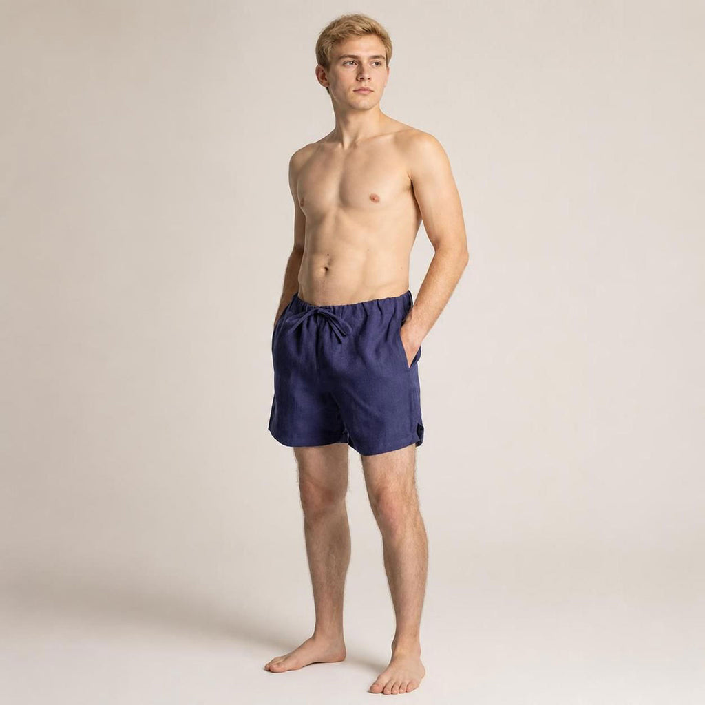 plastic-free hemp workout shorts