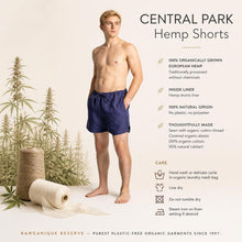 Load image into Gallery viewer, plastic-free hemp workout shorts