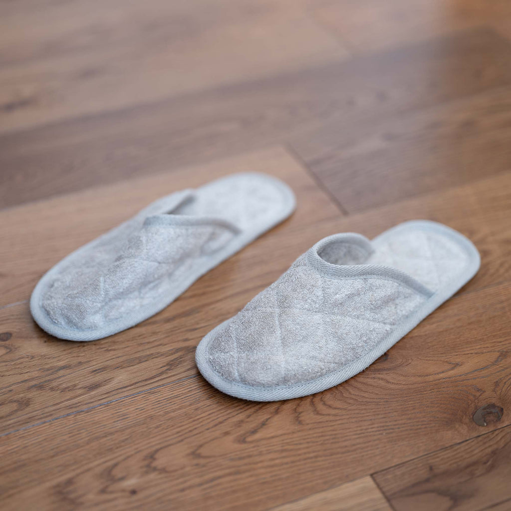 organic linen house slippers