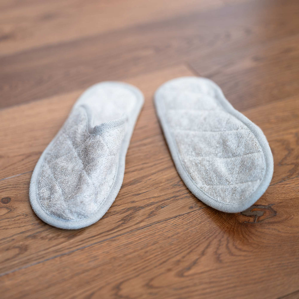 organic linen house slippers