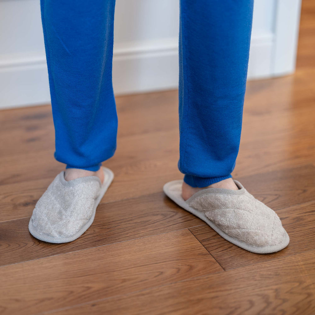 100% organic linen house slippers