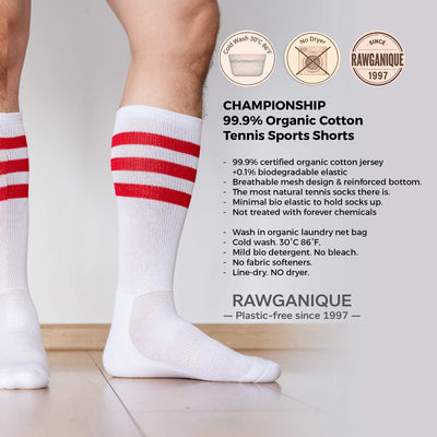 organic cotton tennis sports socks