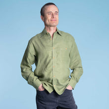 Load image into Gallery viewer, CHANCE 100% Organic Hemp Long-Sleeve Oxford Shirt (No pocket; Plastic-Free Nut Buttons) (Closeout - Final Sale)