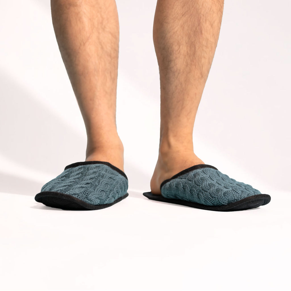 CHATEAU Organic Merino Wool House Slippers (Certified Organic, OC Thread, OC Fleece Lining & Footbed, Hemp Sole, Not Superwashed, Elastic-Free, Synthetic-Free) (100% Biodegradable)