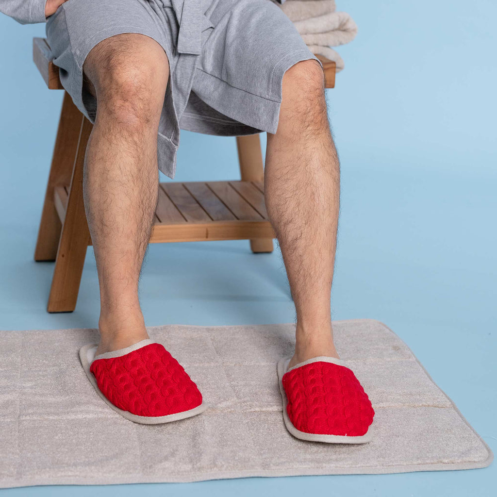 organic merino wool house slippers