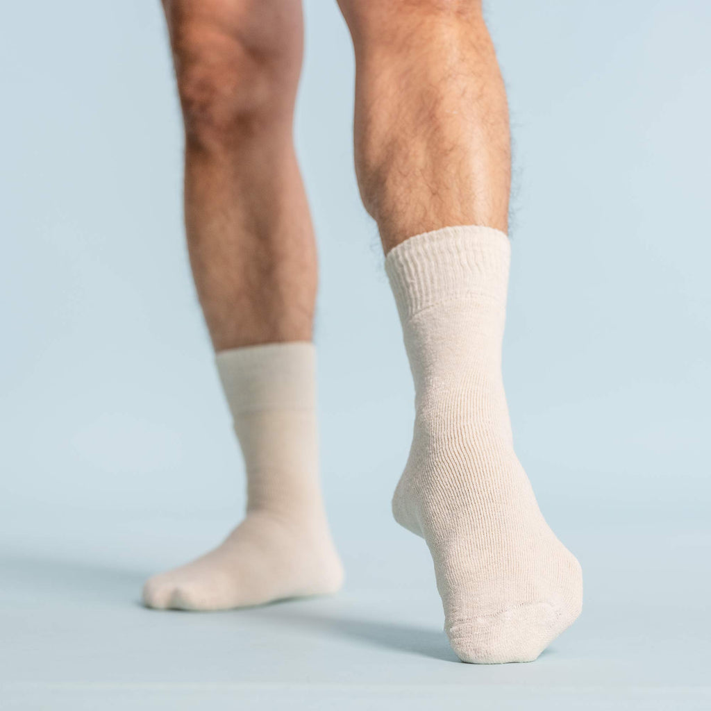 warm linen socks