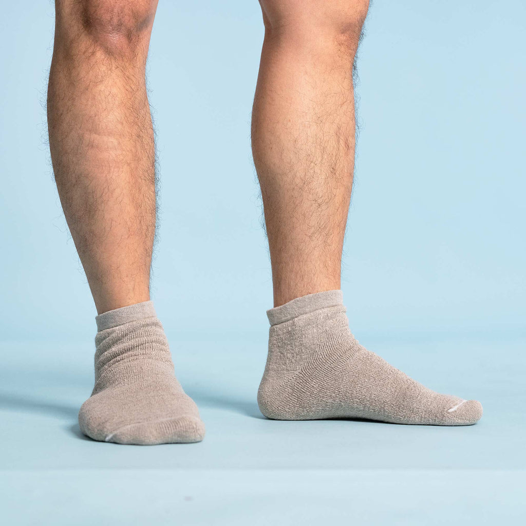 thick organic linen socks