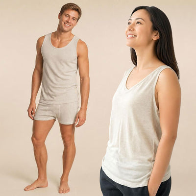 plastic-free 100% organic linen tank top