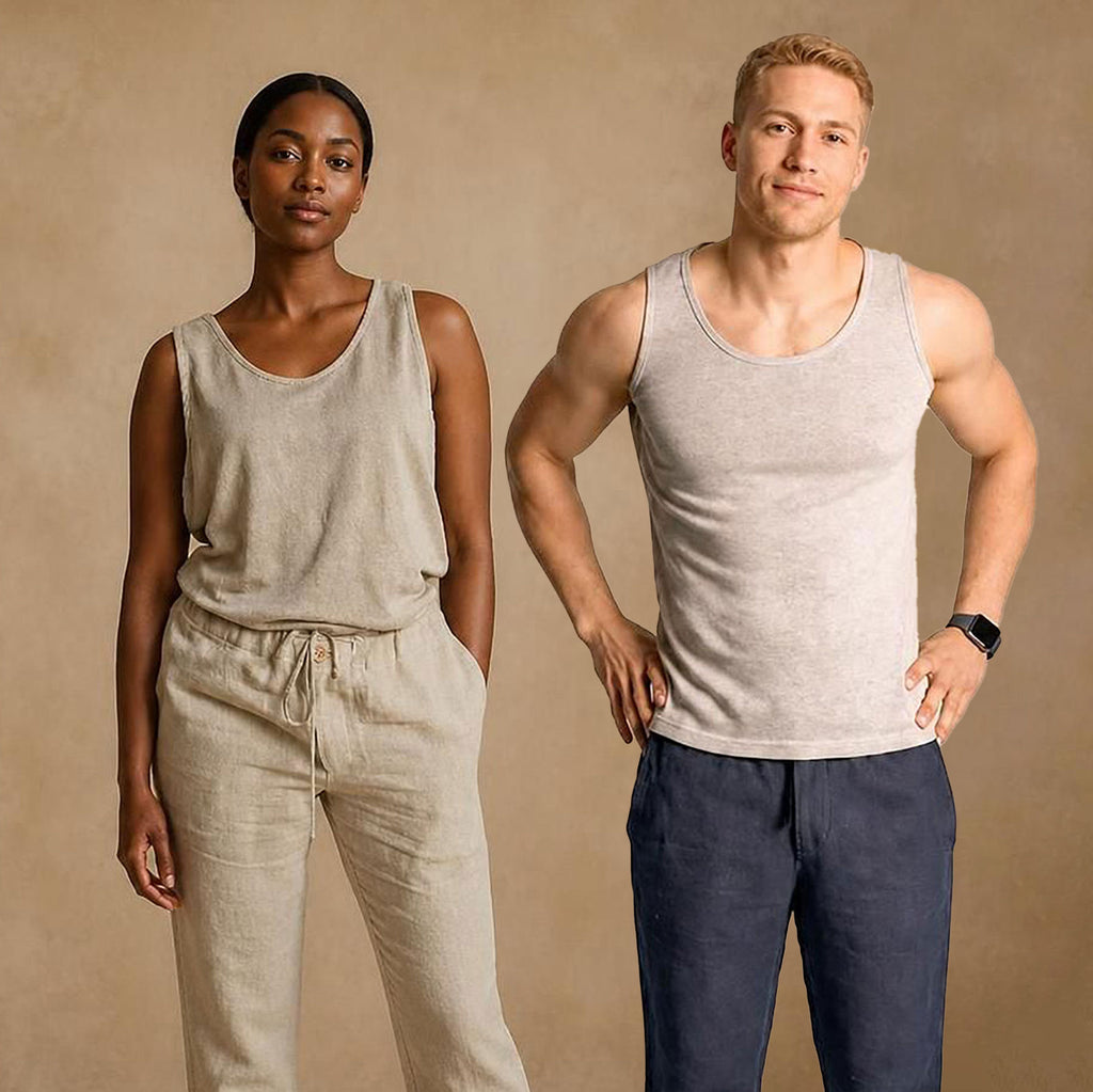 100% linen tank top