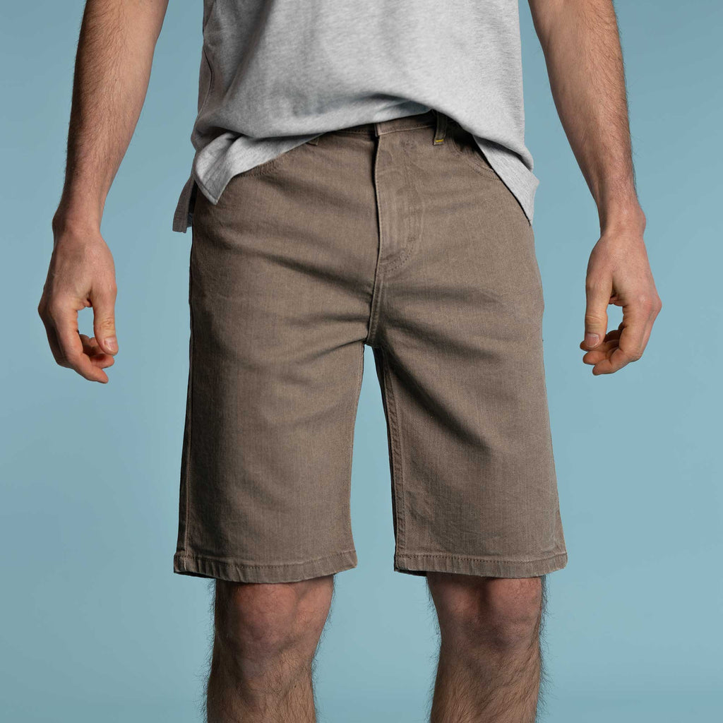 natural clay-dyed organic shorts