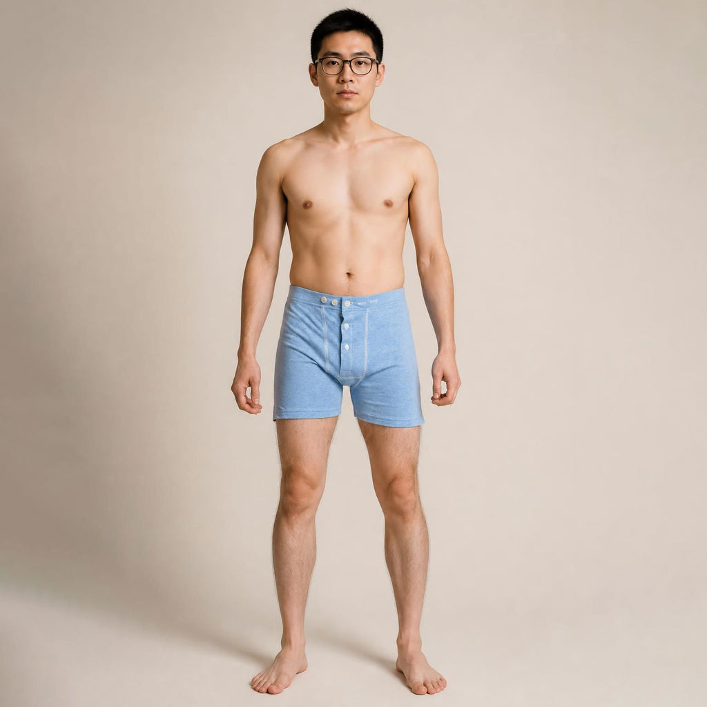 plastic-free organic cotton underwear for men
